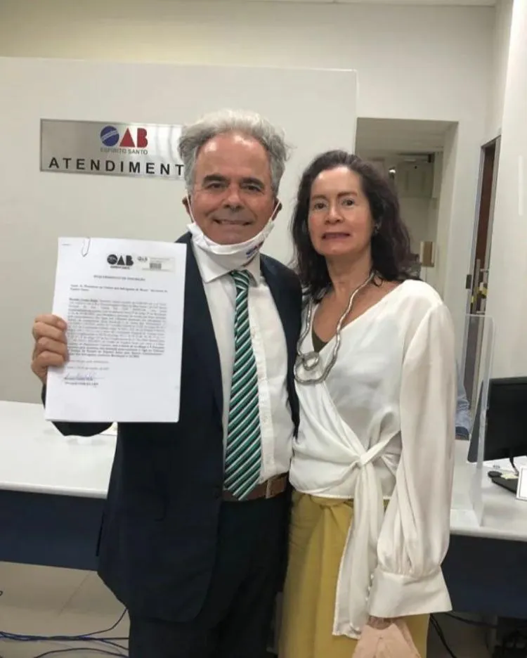Ricardo Dalla e Tereza Cristina Dalla na OAB-ES